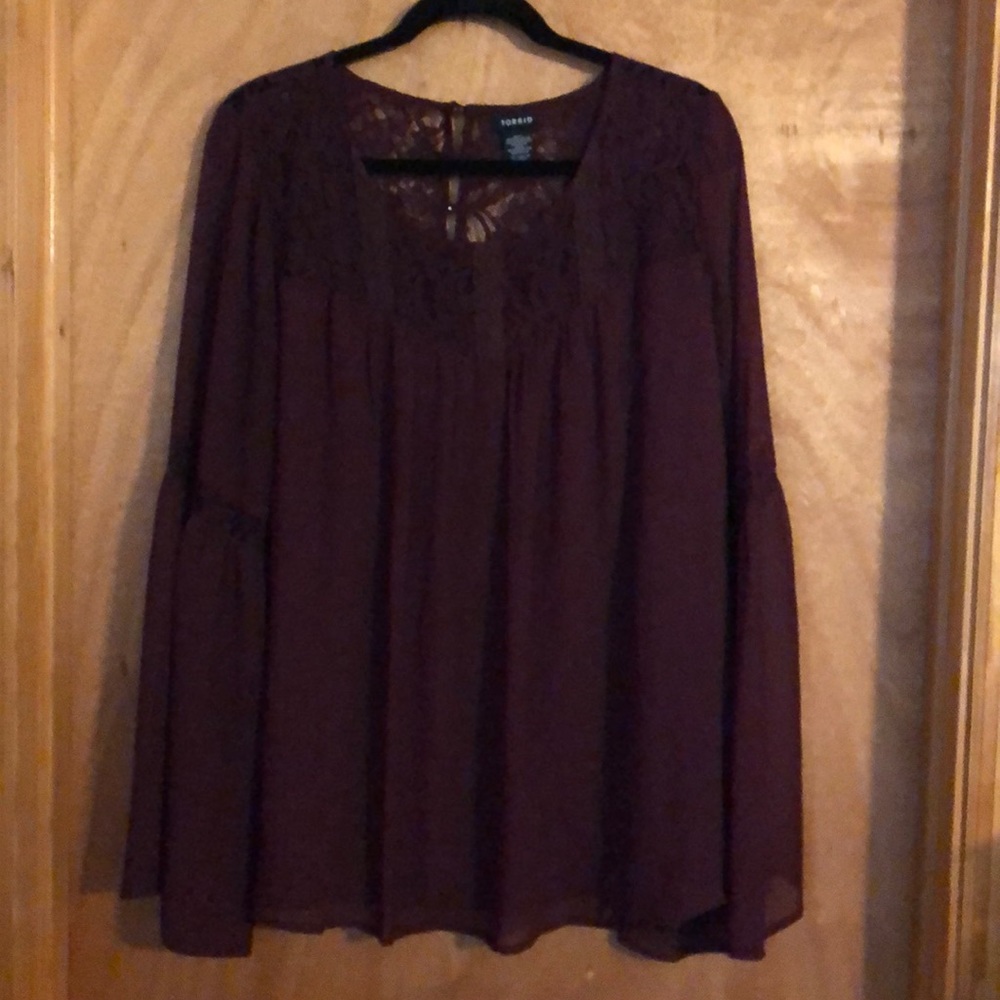 Torrid bell sleeve blouse